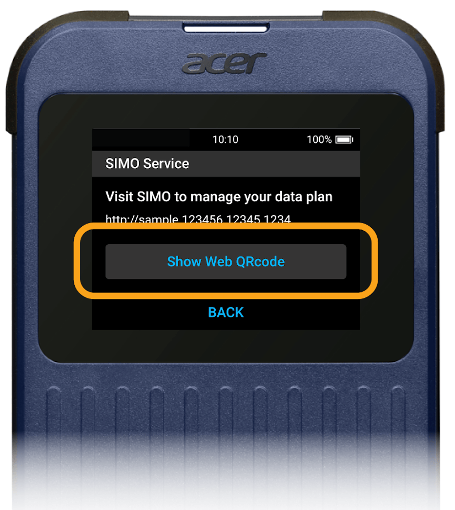 Acer M3 Hotspot Data Redemption Instructions SIMO