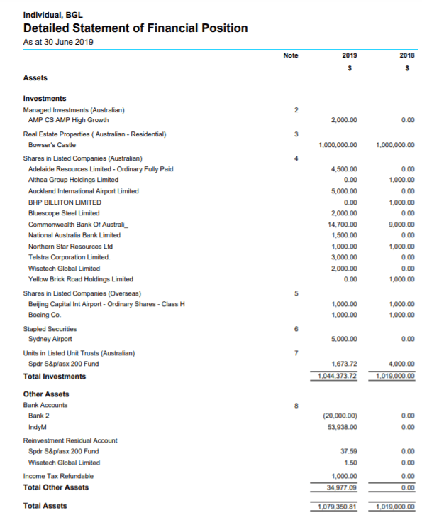 Opening Balances How to Setup an Individual Simple Invest 360