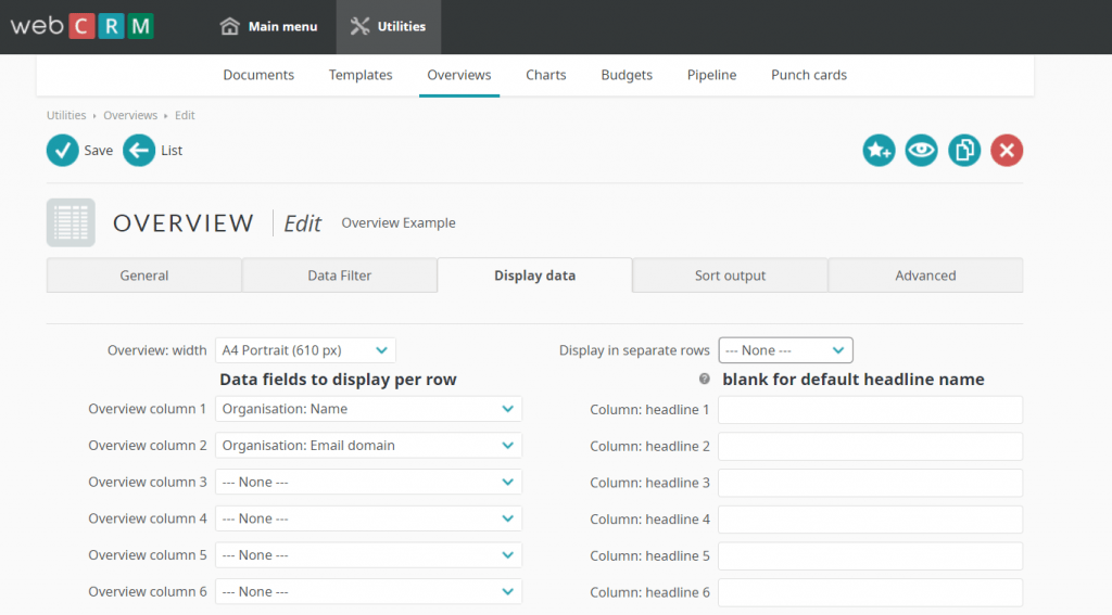 How to export data from webCRM Support Simply