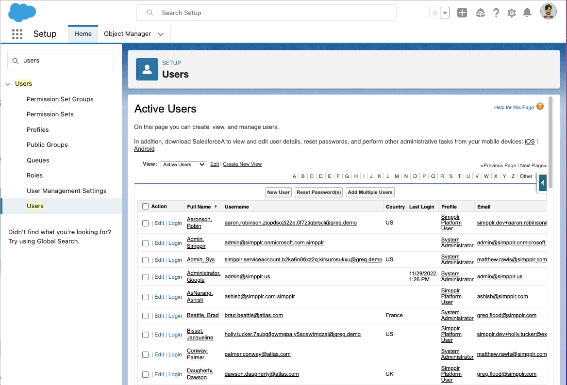 Salesforce How to log in as another Simpplr user Simpplr