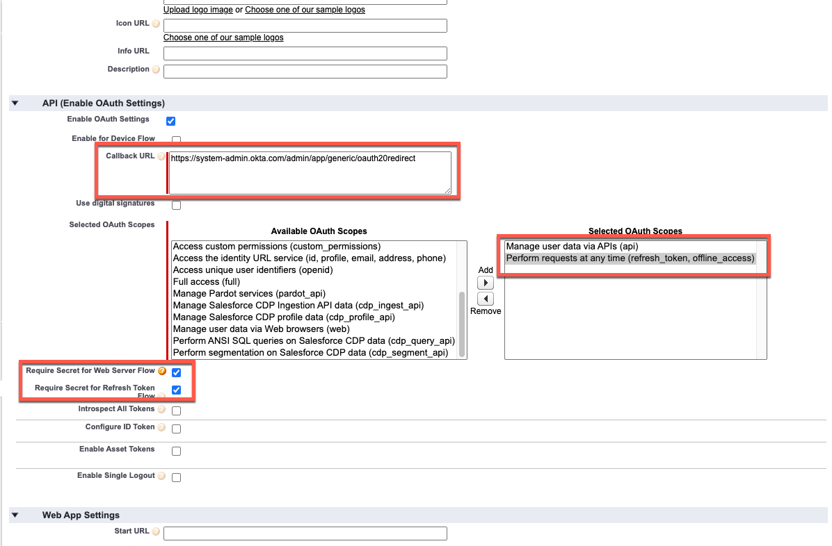 Okta Integration Obtaining a Salesforce OAuth Consumer Key and Secret