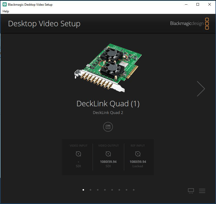 I/O Card Setup for SDI Blackmagic Decklink Quad 2 or Duo 2 Singular