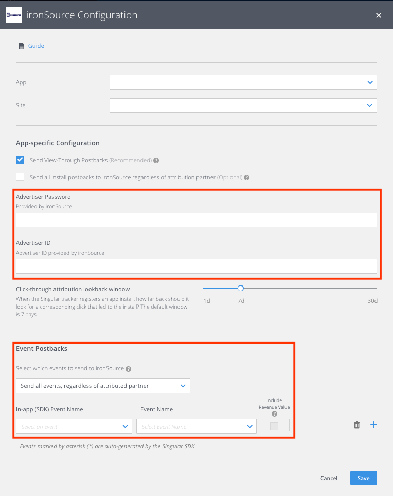 IronSource Attribution Integration Singular Help Center