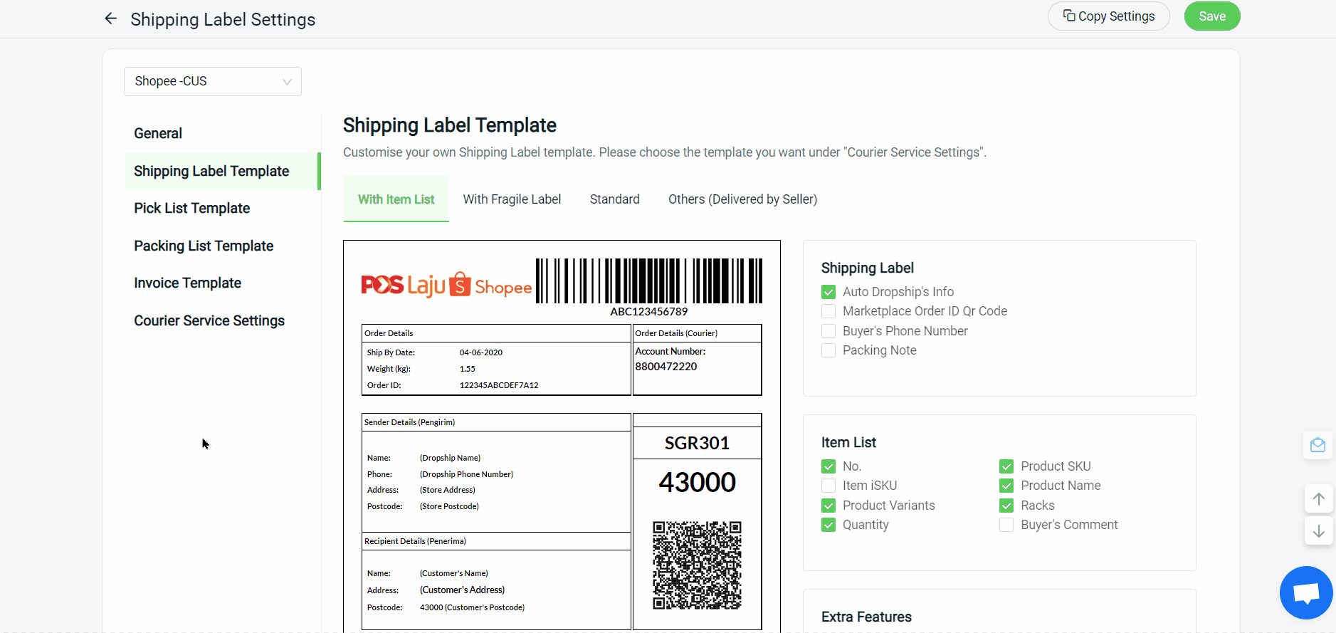 How To Change Shopee Shipping Label Sender Information For Dropship