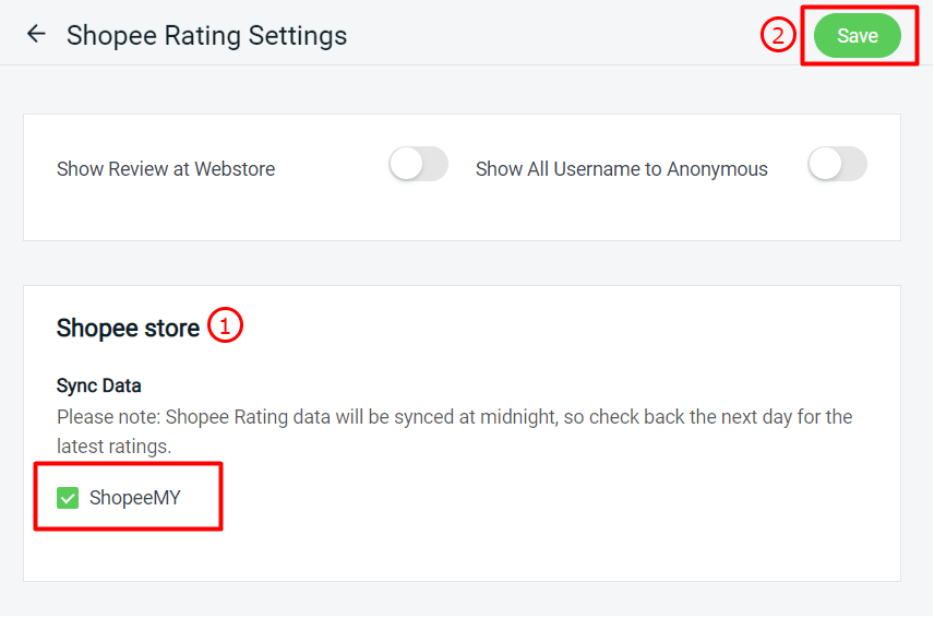 How To Display Shopee Ratings For store Product SiteGiant Support Centre