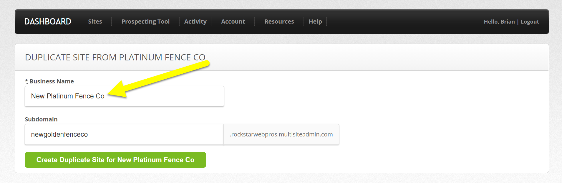 How Do I Duplicate a Site? SiteSwan Support