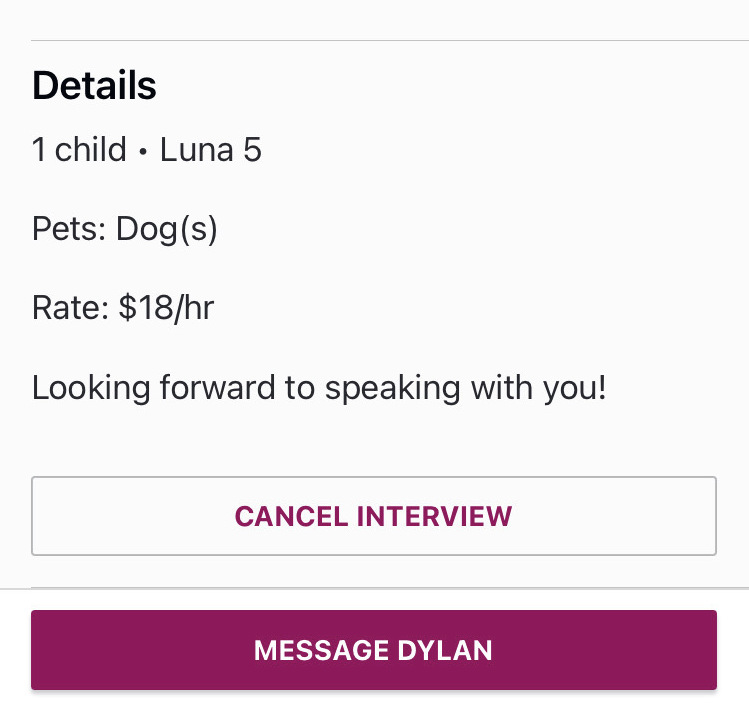 How do I set up an interview with a caregiver on Sittercity? Support