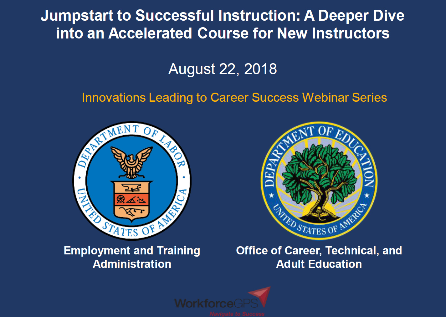 Jumpstart to Successful Instruction IE2EI