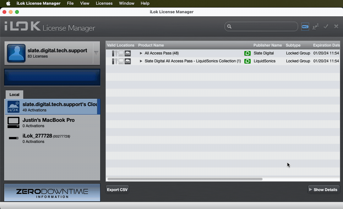 How to move a license from iLok Cloud to your physical iLok dongle