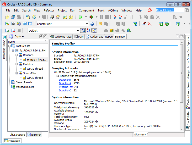 Sampling Profiler Tutorial 2 Analyzing the Profiling Results