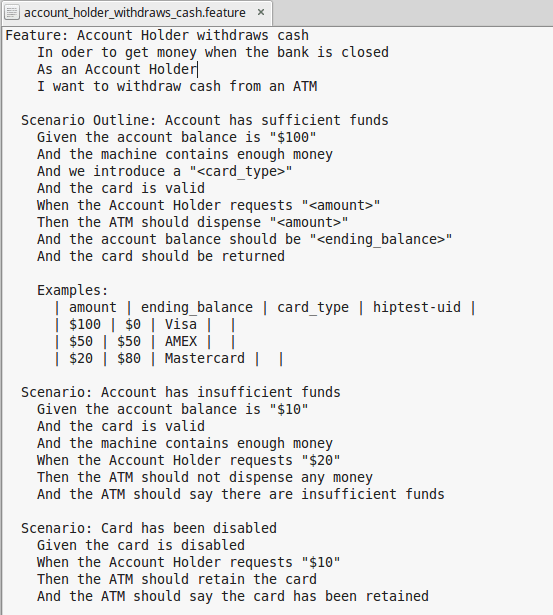 Execute the tests and create feature files CucumberStudio Documentation