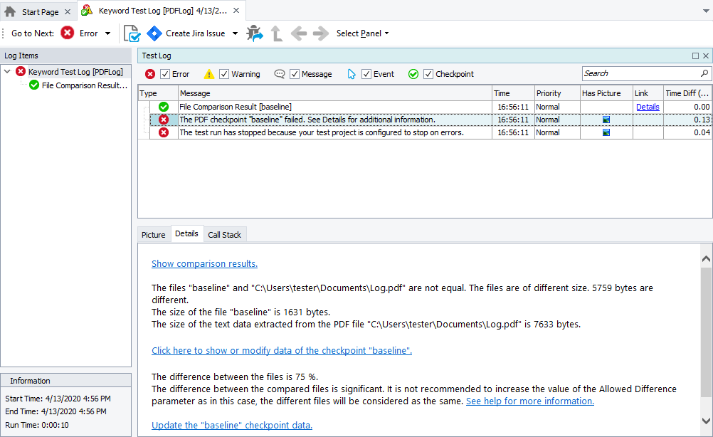 PDF Checkpoint