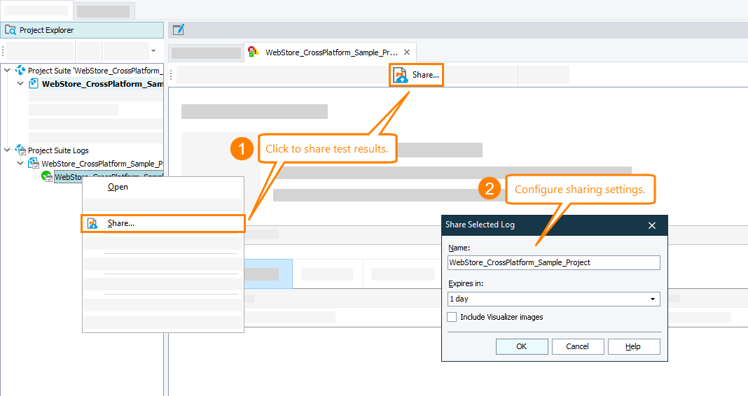 Sharing Test Results Documentation