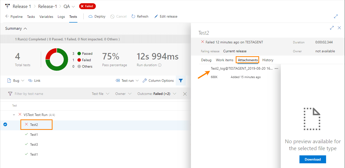 Run Tests as Part of a Pipeline Documentation