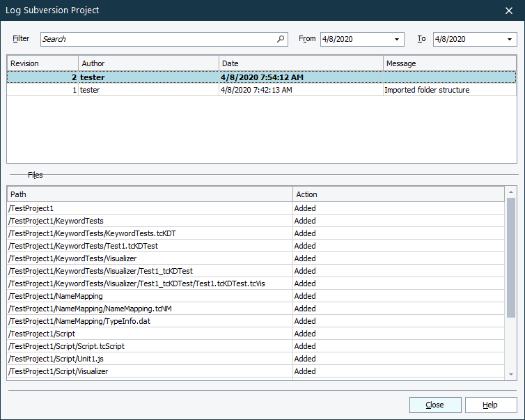 Viewing Revision History (Changelog) Documentation