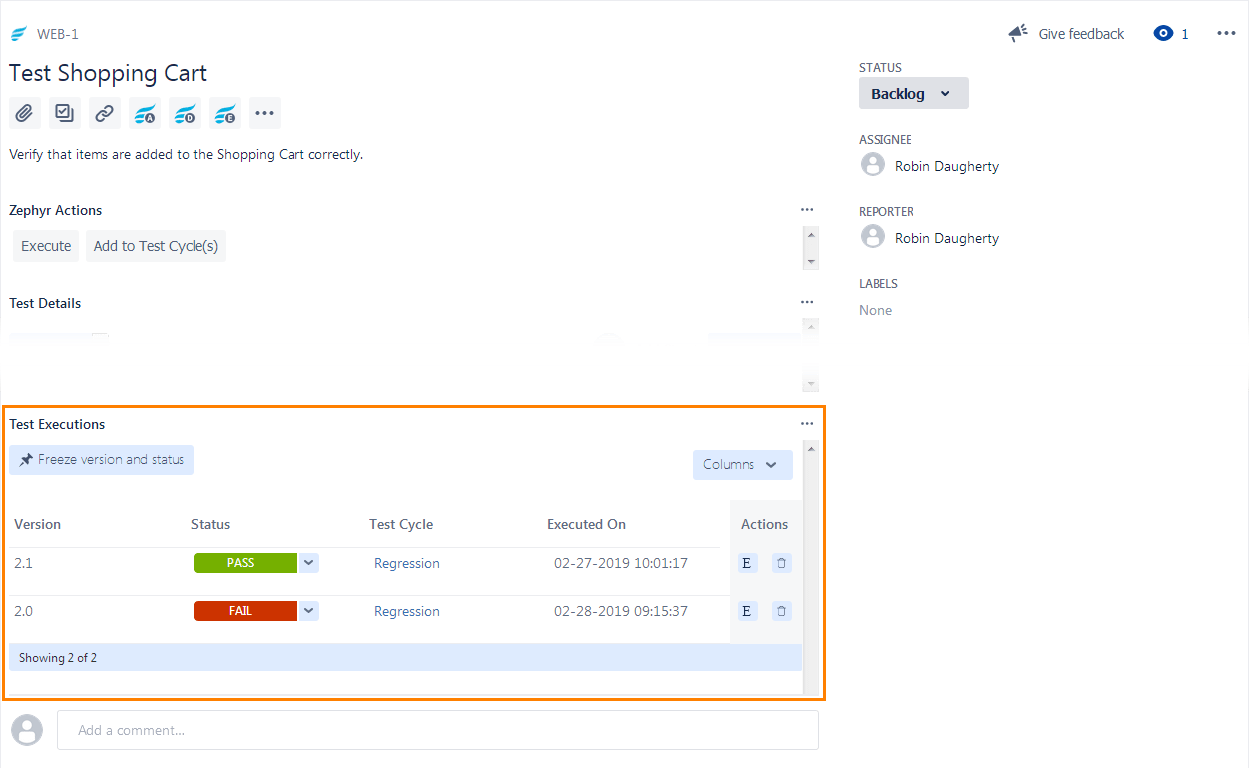 Run Test Automations for Zephyr Squad Documentation