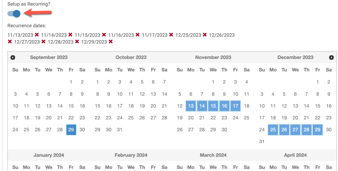 Adding/Editing/Deleting Calendar Labels (Announcements) to Your