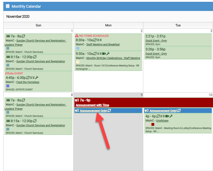 Adding/Editing/Deleting Calendar Labels (Announcements) to Your