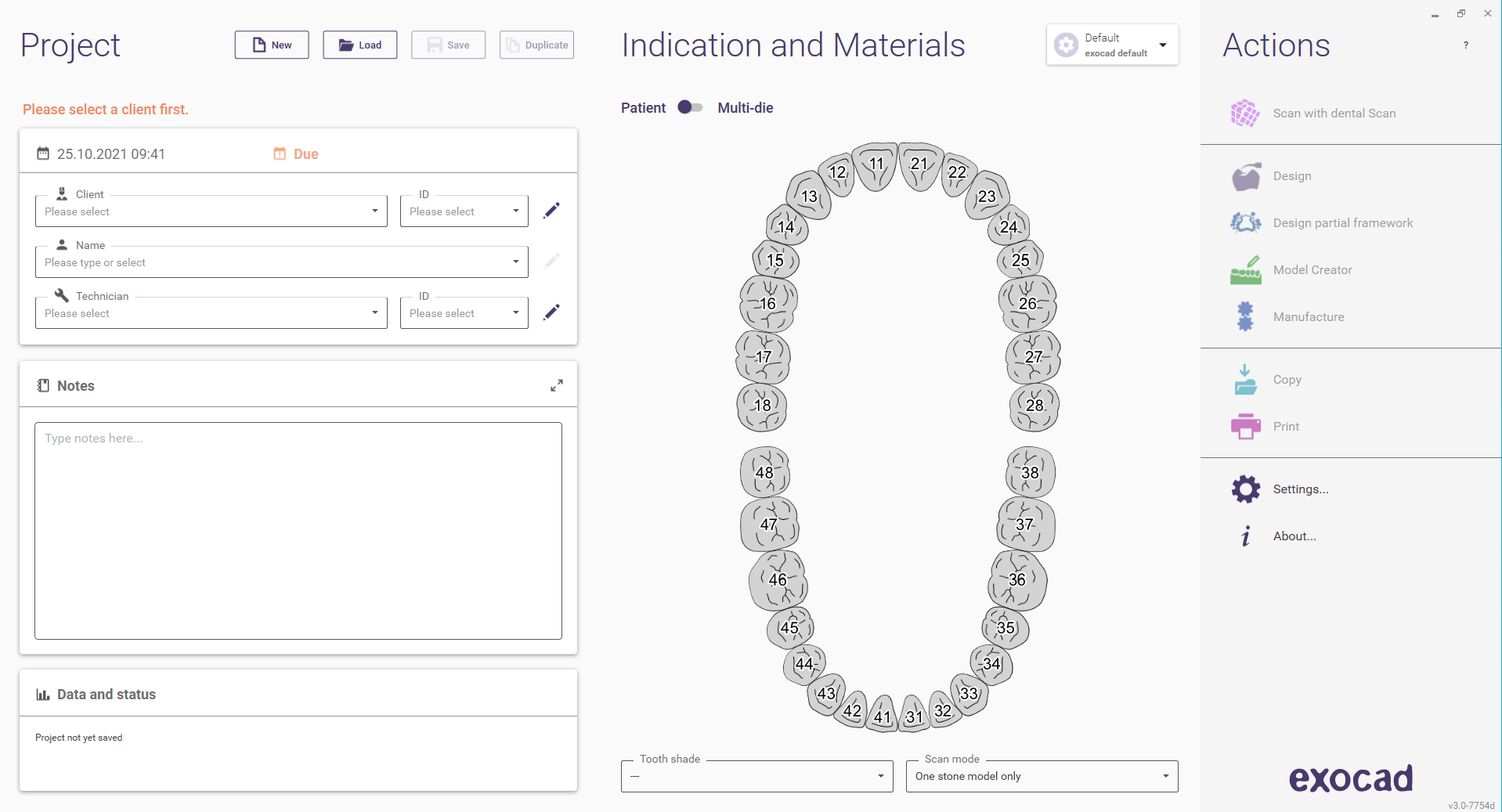 How to link dental Scan with exocad DentalDB? Help Center