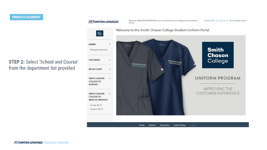 Uniform Advantage How to Order Scrubs Smith Chason