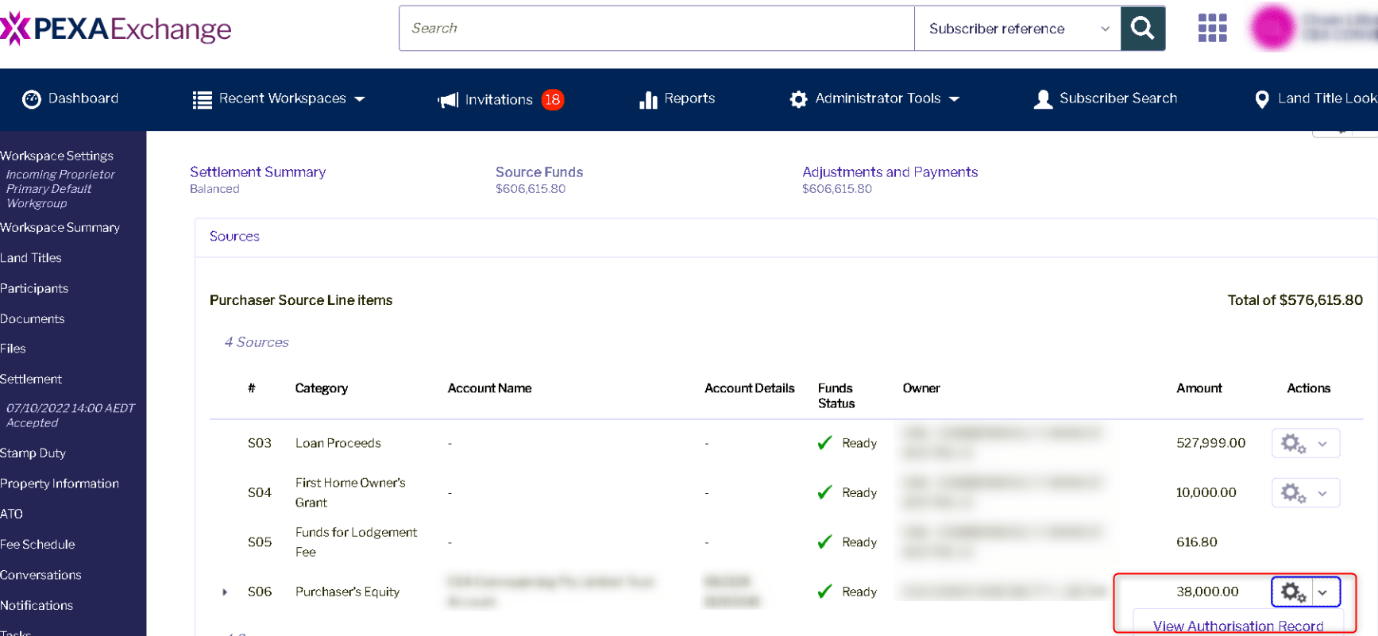 Record a trust payment to PEXA Smokeball Support Hub