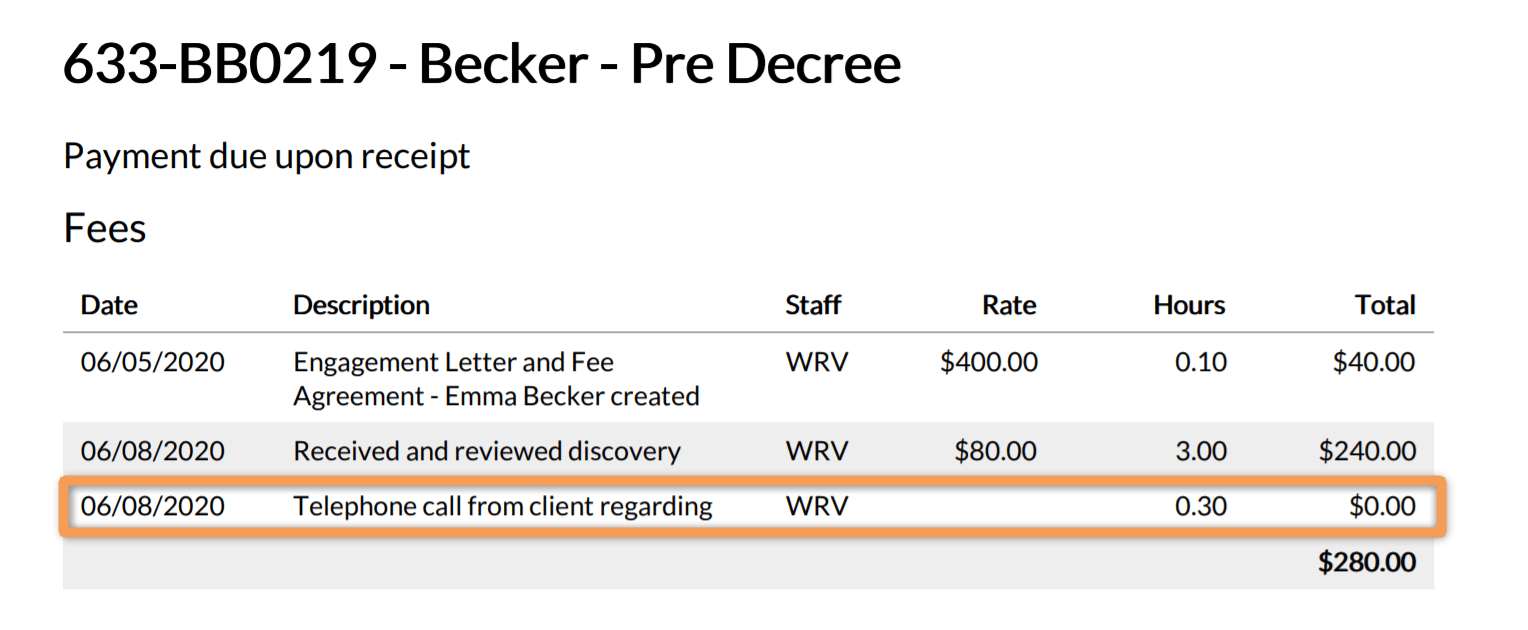 NonBillable Entry Smokeball Support Hub