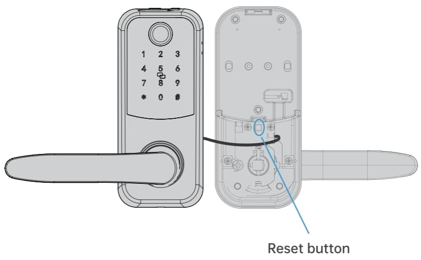 Smart Lock Reset Guide Front Door Smart Lock With Handle