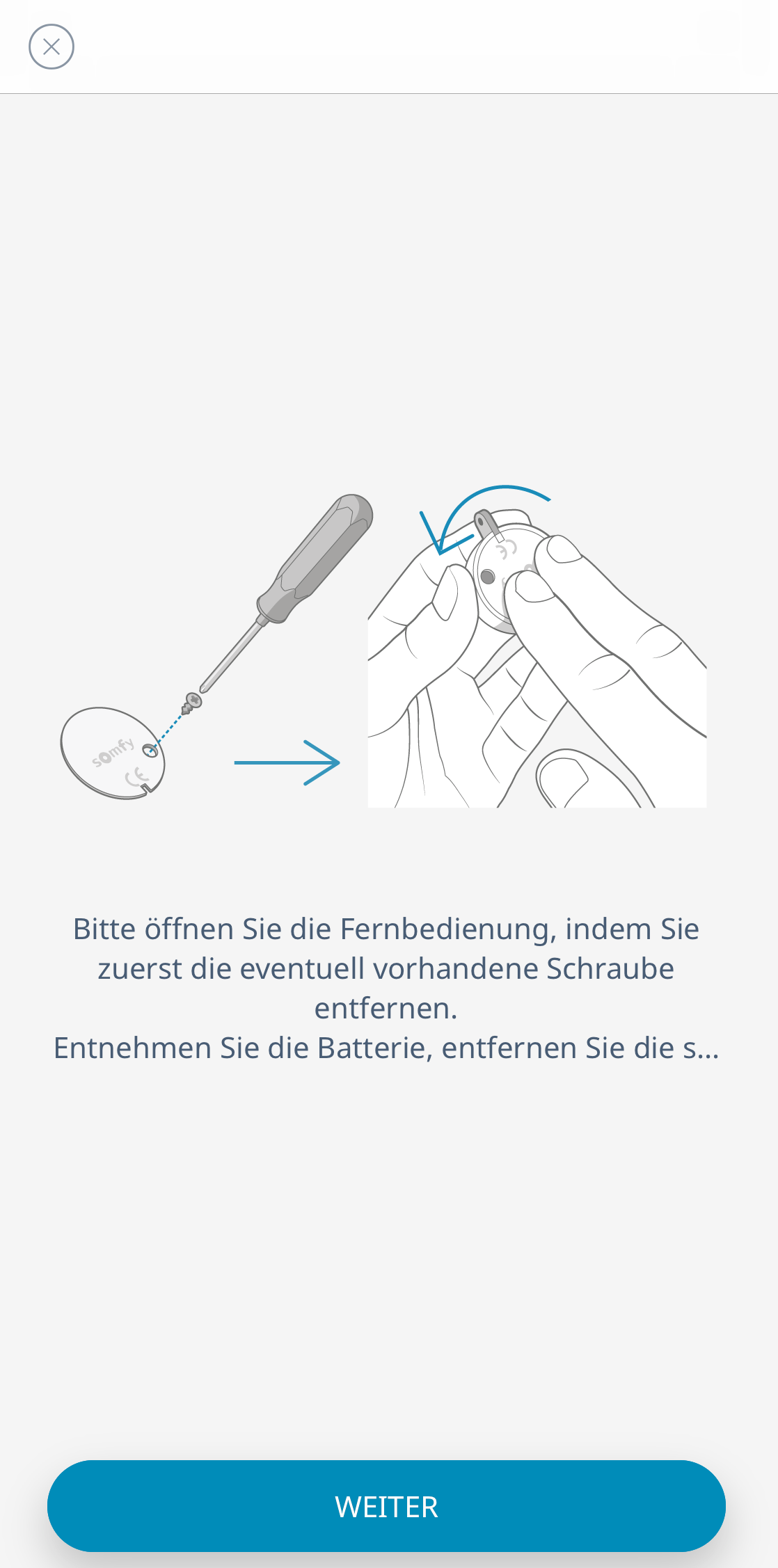Verknüpfung der Fernbedienung – Somfy Protect Kundendienst