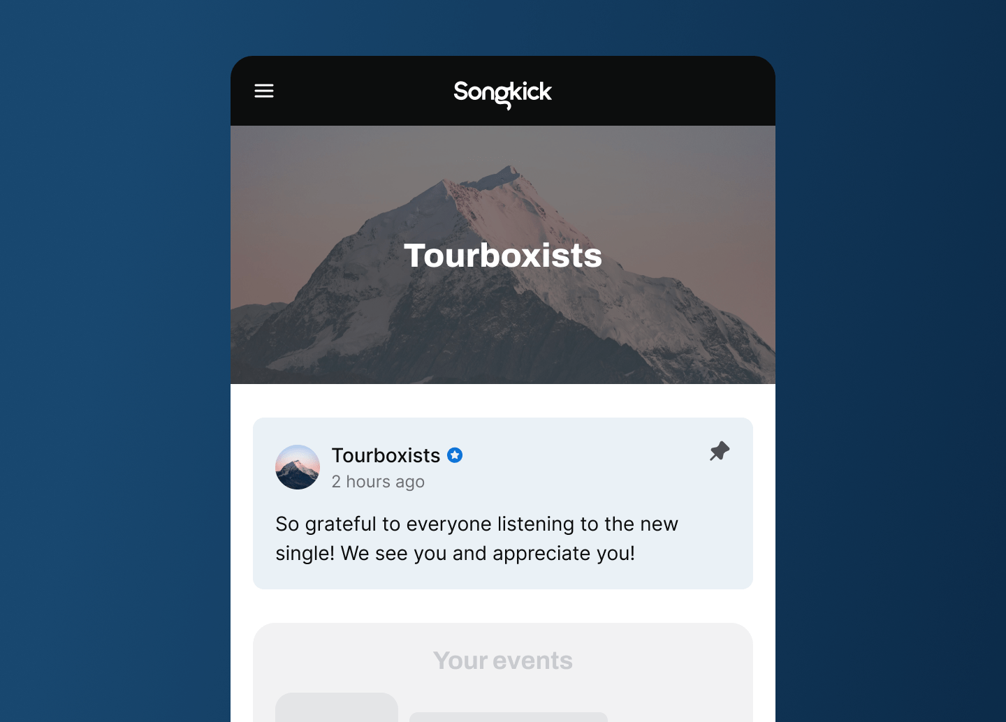 How should I use the Artist Update feature? Songkick Support