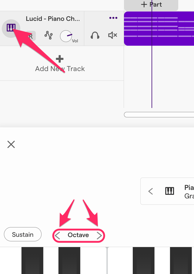 Changing piano octaves Soundtrap Support