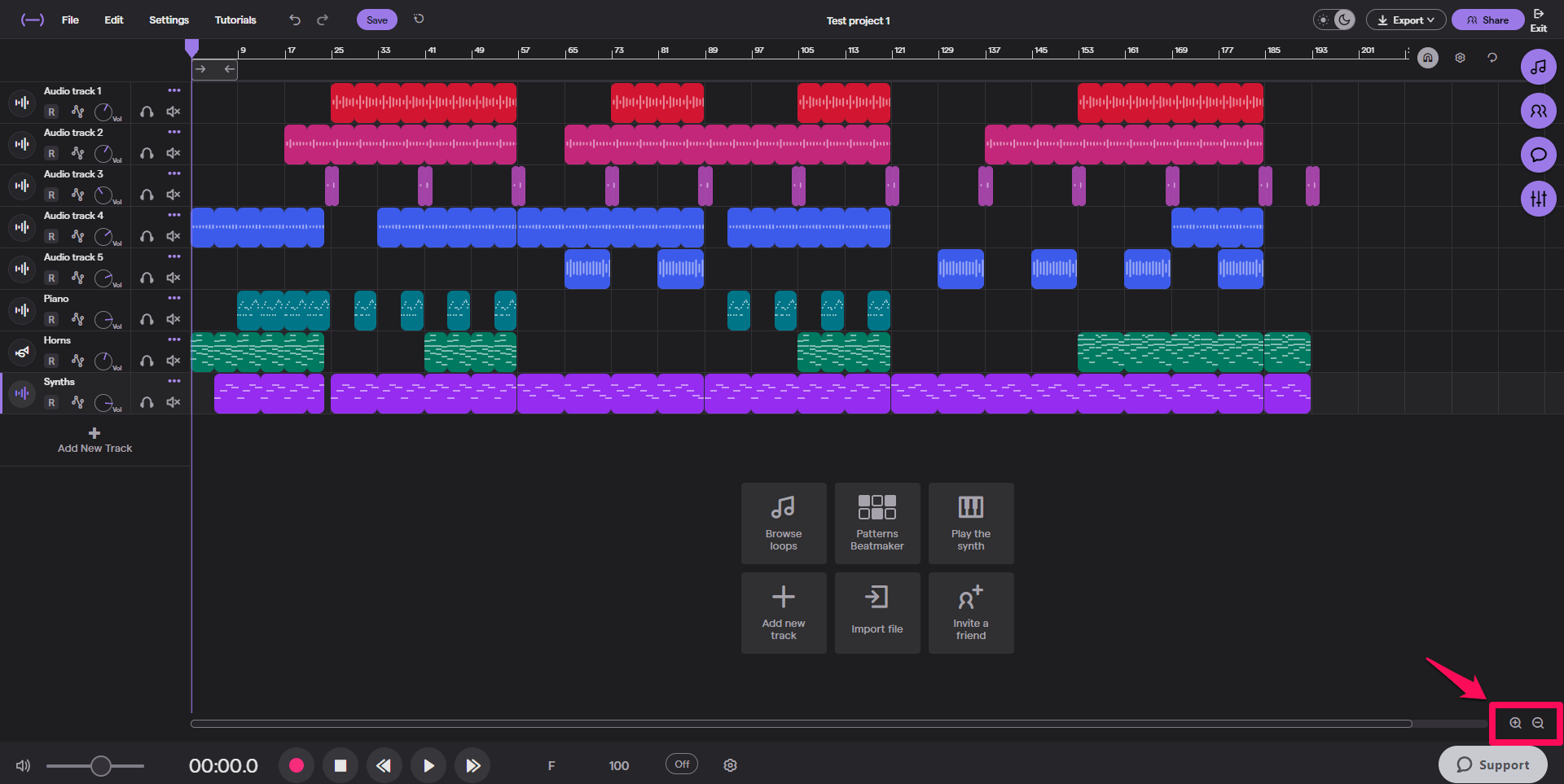 Change grid size Soundtrap Support