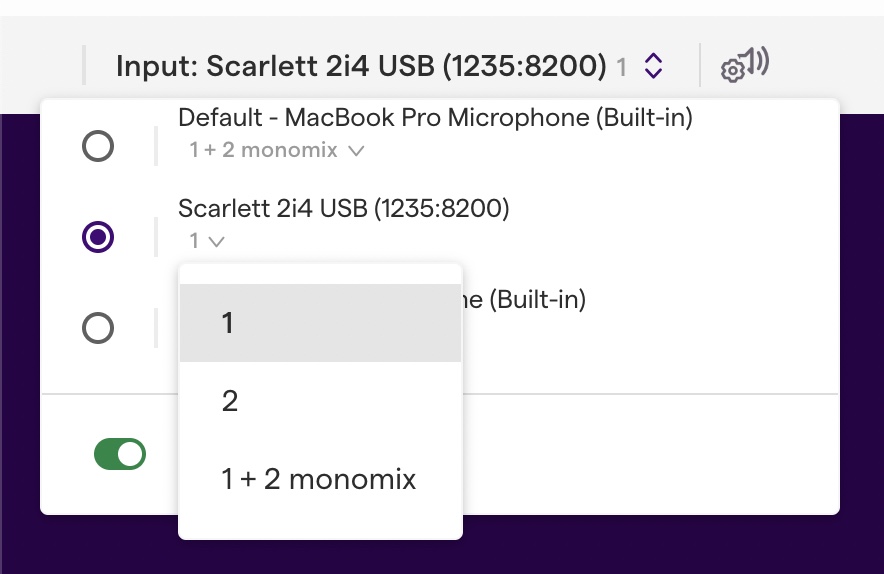Change your audio input channel Soundtrap Support