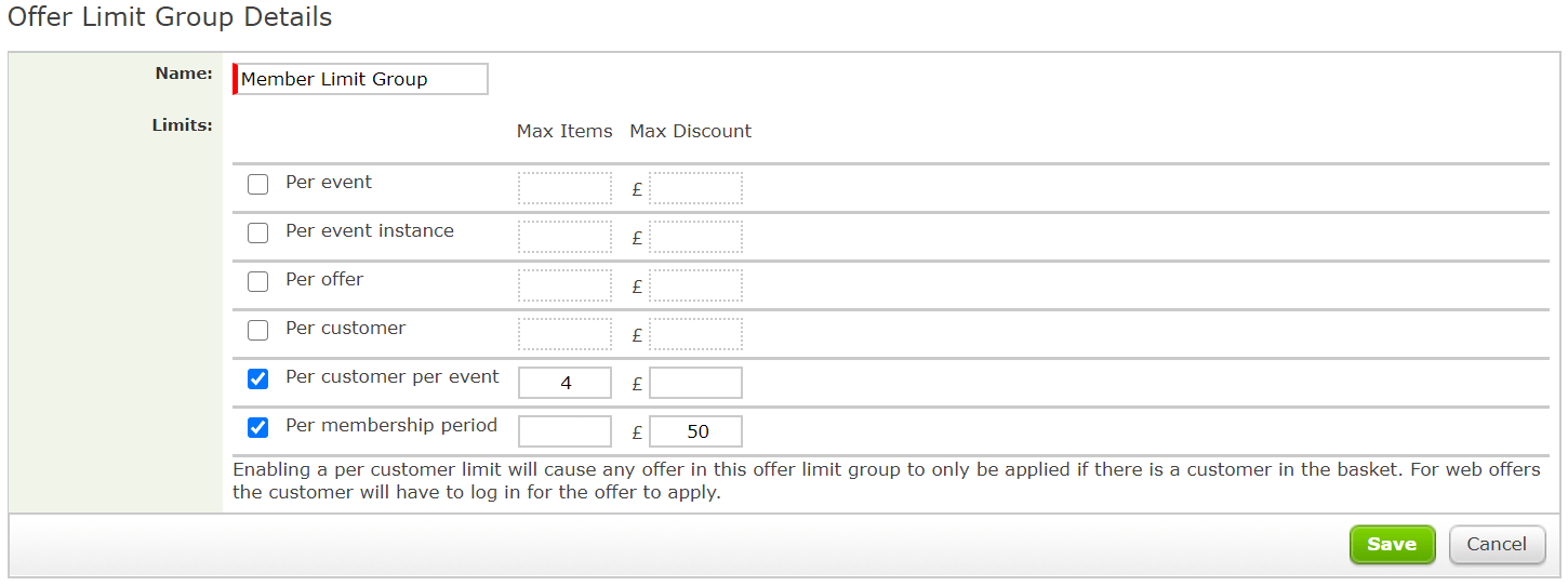 How to limit Offers using Offer Limit Groups Support Centre