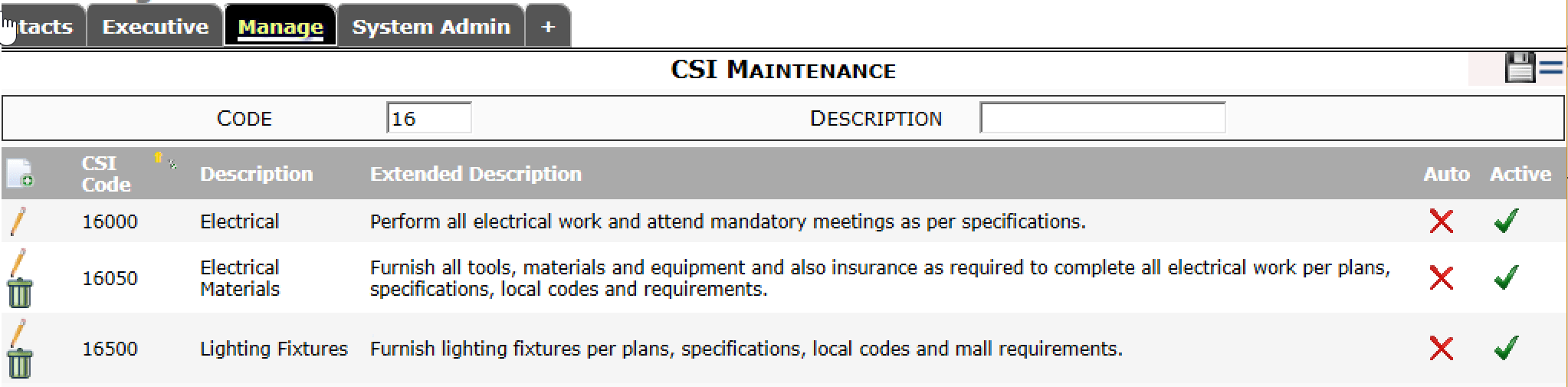 CSI Code Tips Description vs. Extended Description Spitfire Client