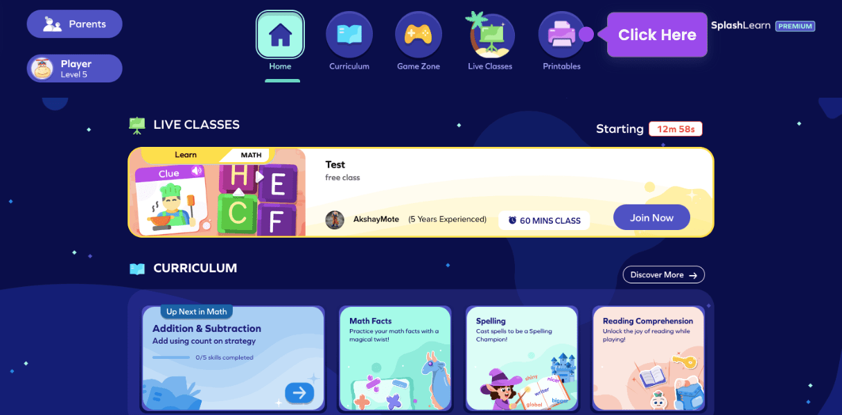 Printable worksheets for Parents Enhance your child's learning with