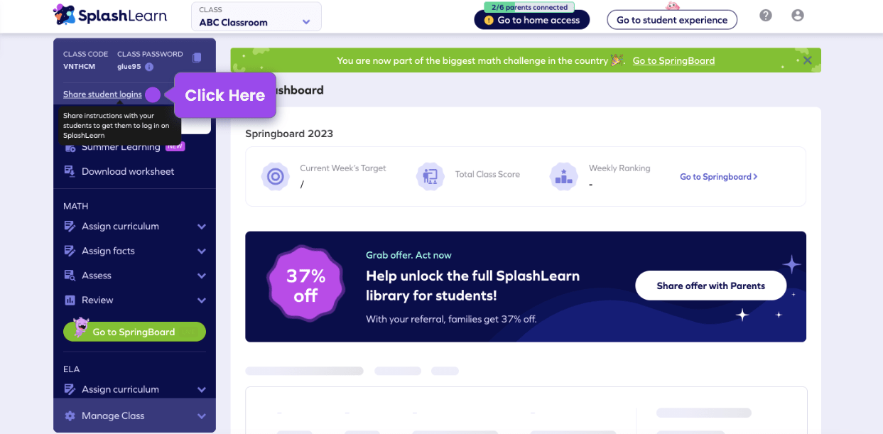 Splashlearn Student Login How do you add students to SplashLearn?