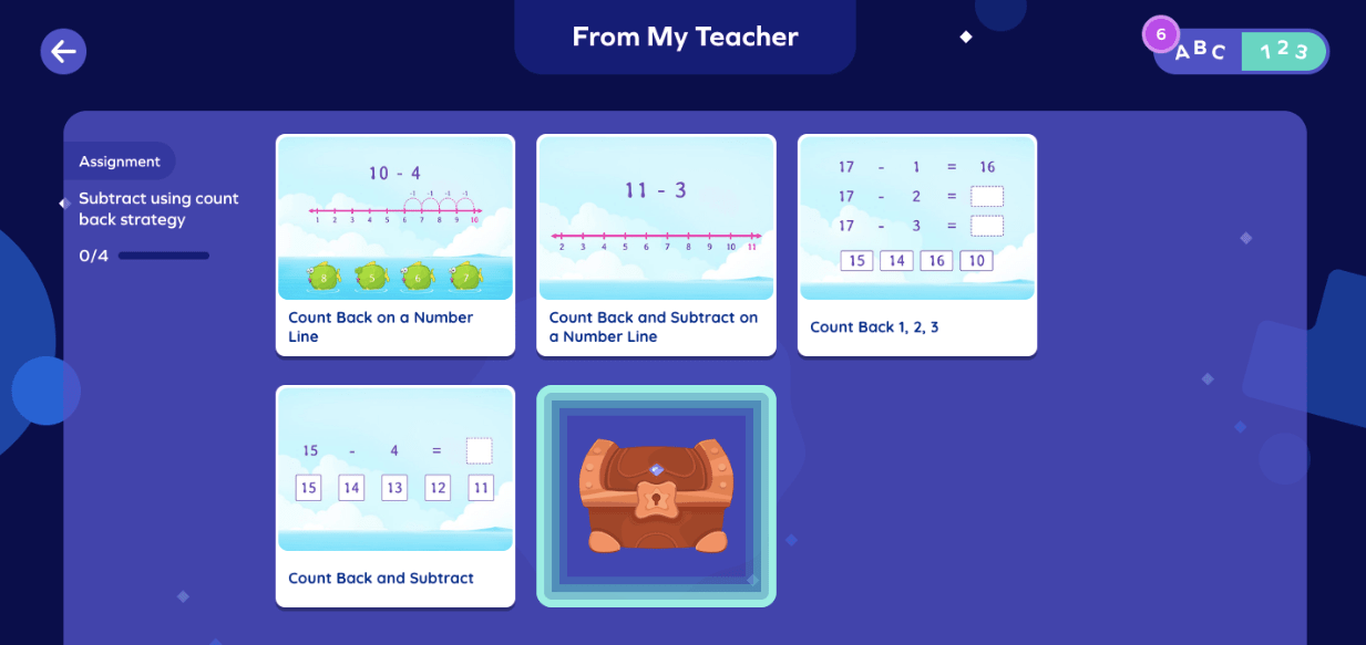 How can students access/unlock the treasure chest/box? SplashLearn