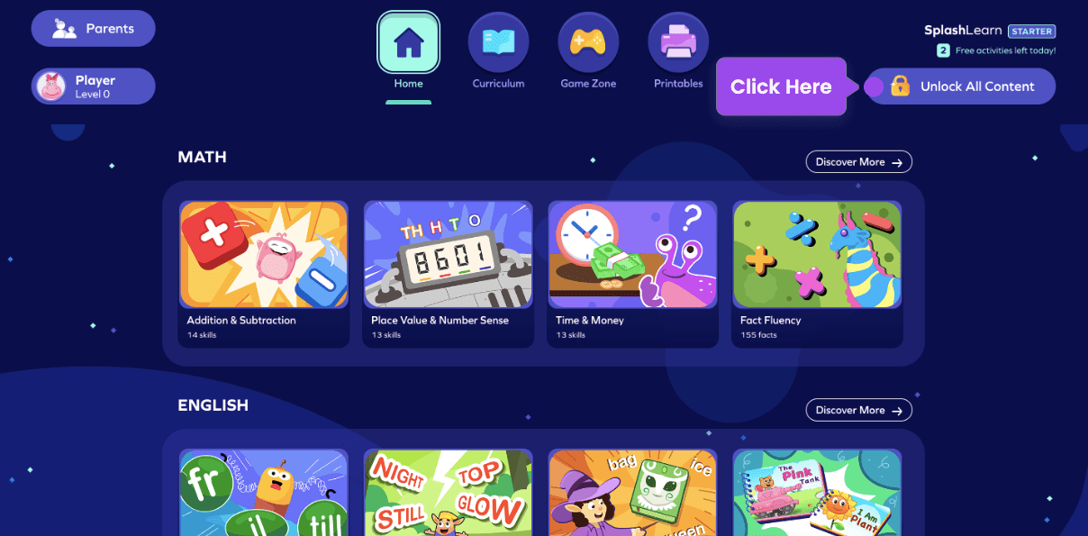 How can parents avail free trial? SplashLearn