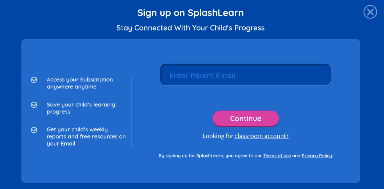 Creating and verifying a Parent account on SplashLearn A stepbystep