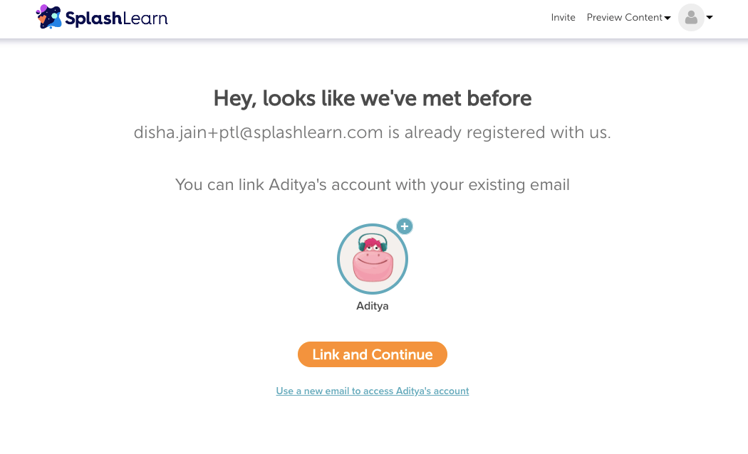 How can parents add a new student profile to their existing classroom