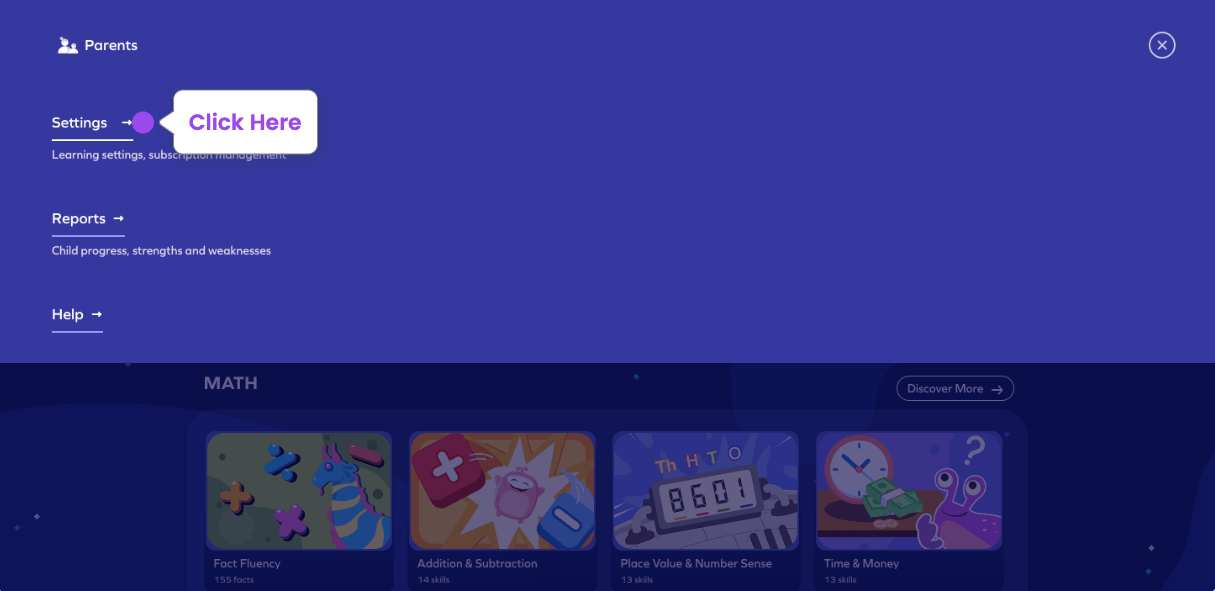 How can parents set child's weekly practice schedule? SplashLearn