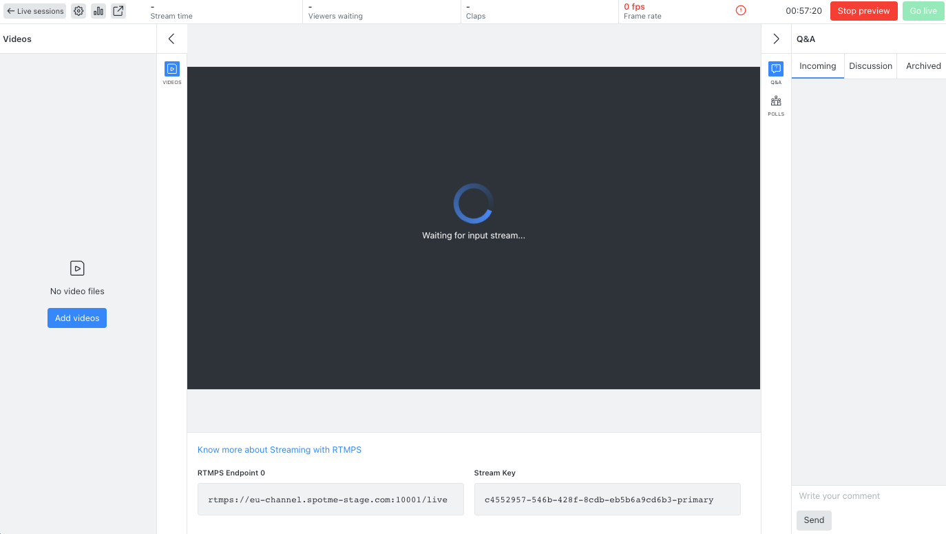 How to stream from vMix to SpotMe SpotMe knowledge base