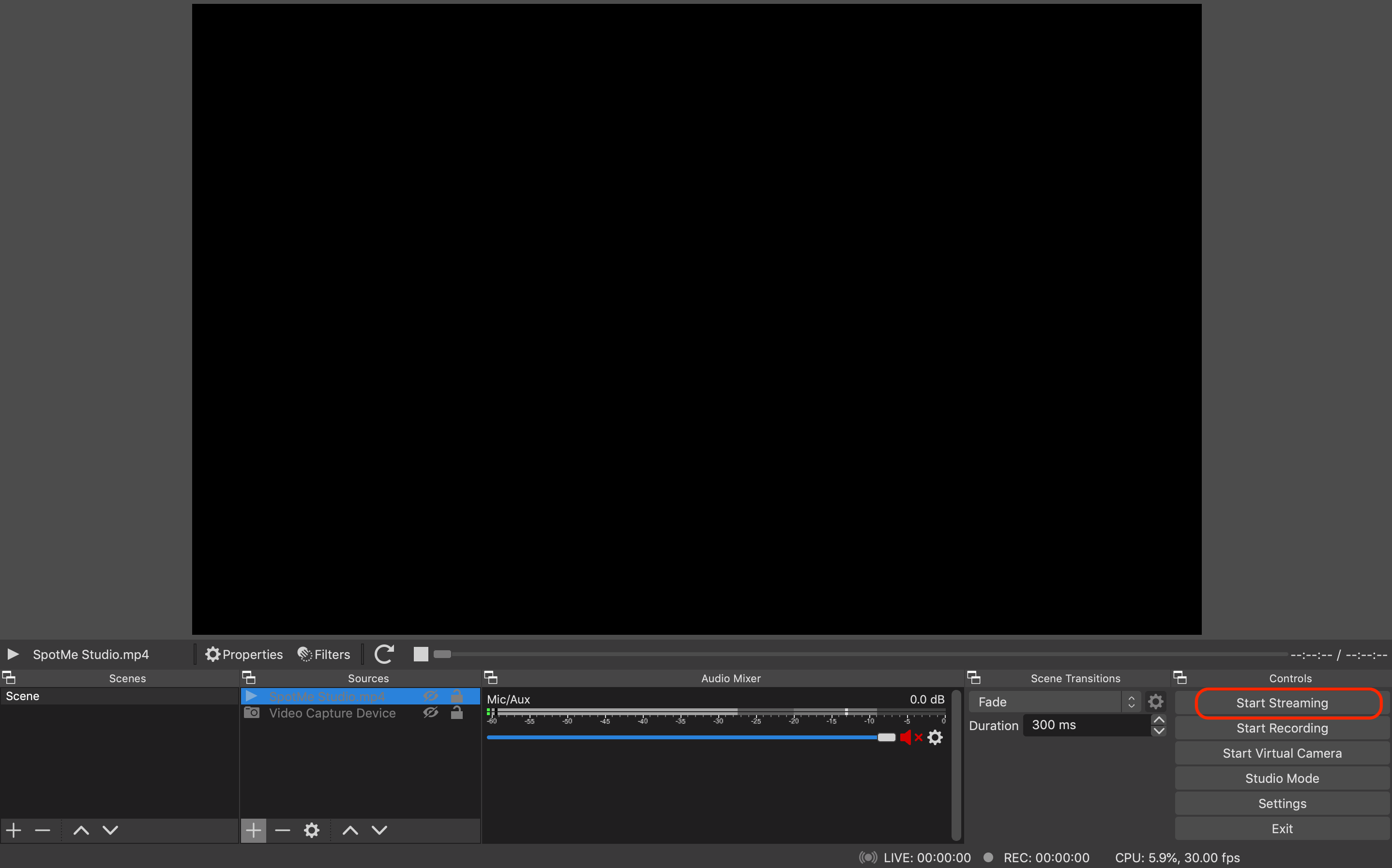 How to open quicktime player on obs easytide
