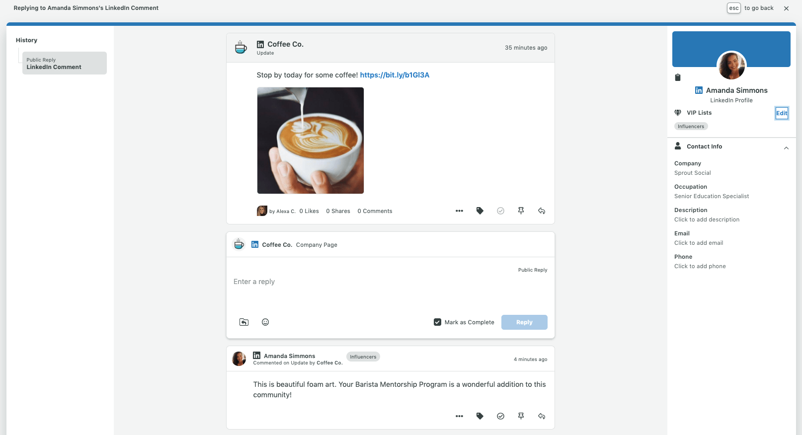 Message Actions Sprout Social Support