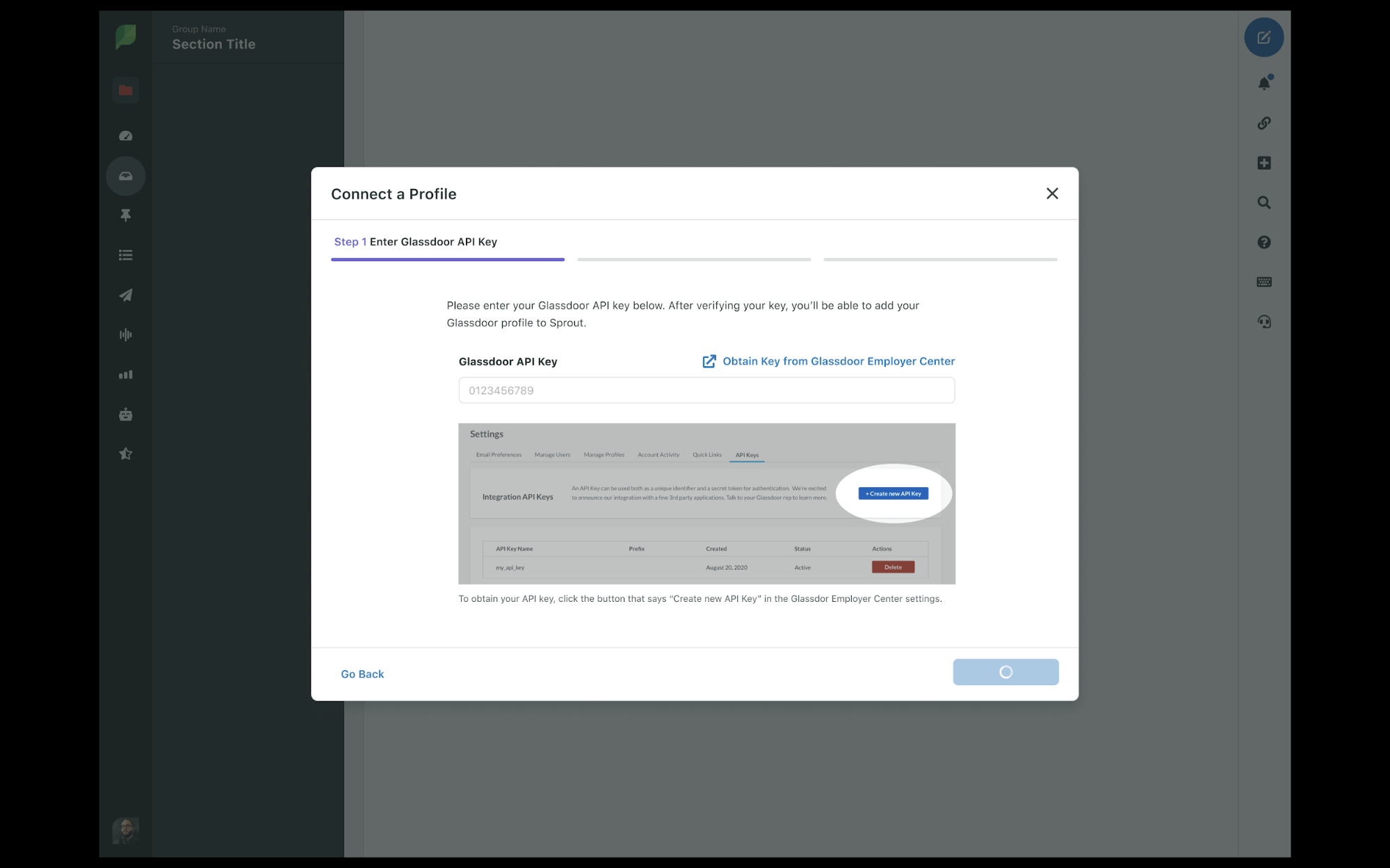 Glassdoor Integration Sprout Social Support