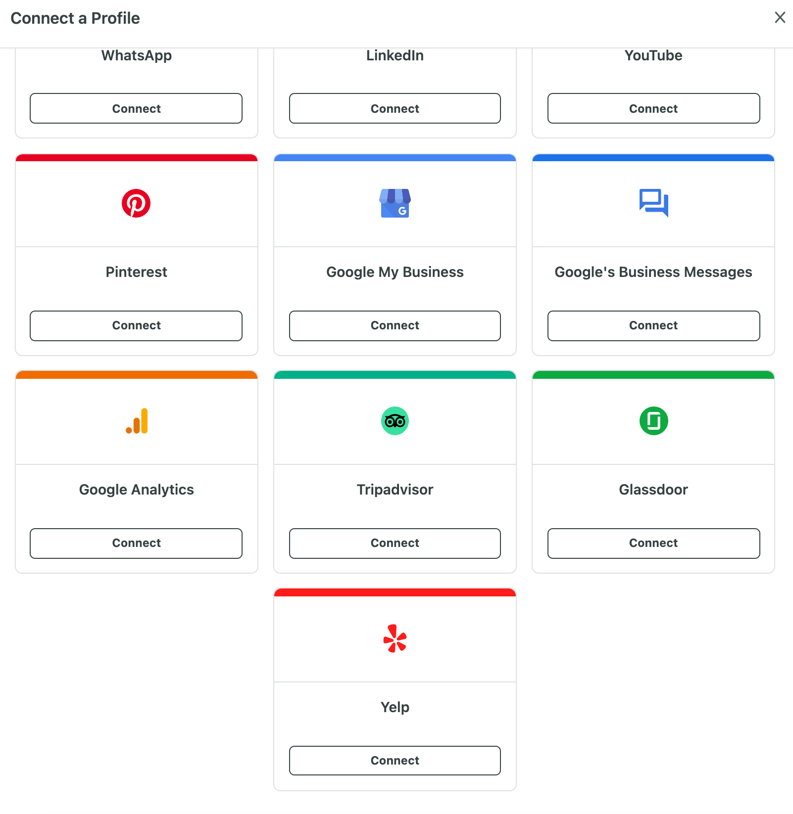 Yelp integration Sprout Social Support