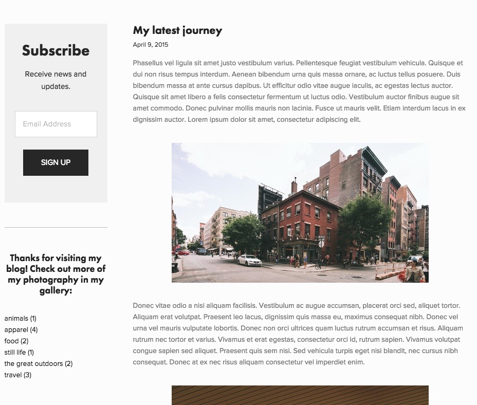 Sidebars in version 7.0 Squarespace Help Center