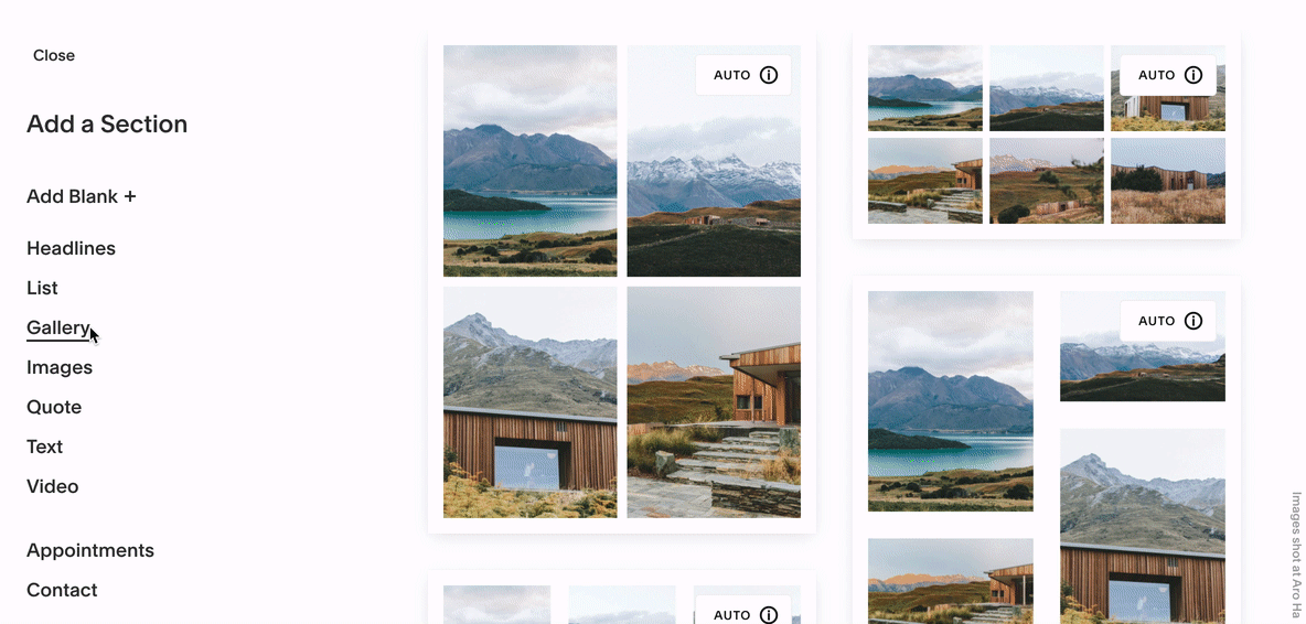 Image galleries on Squarespace – Squarespace Help Center