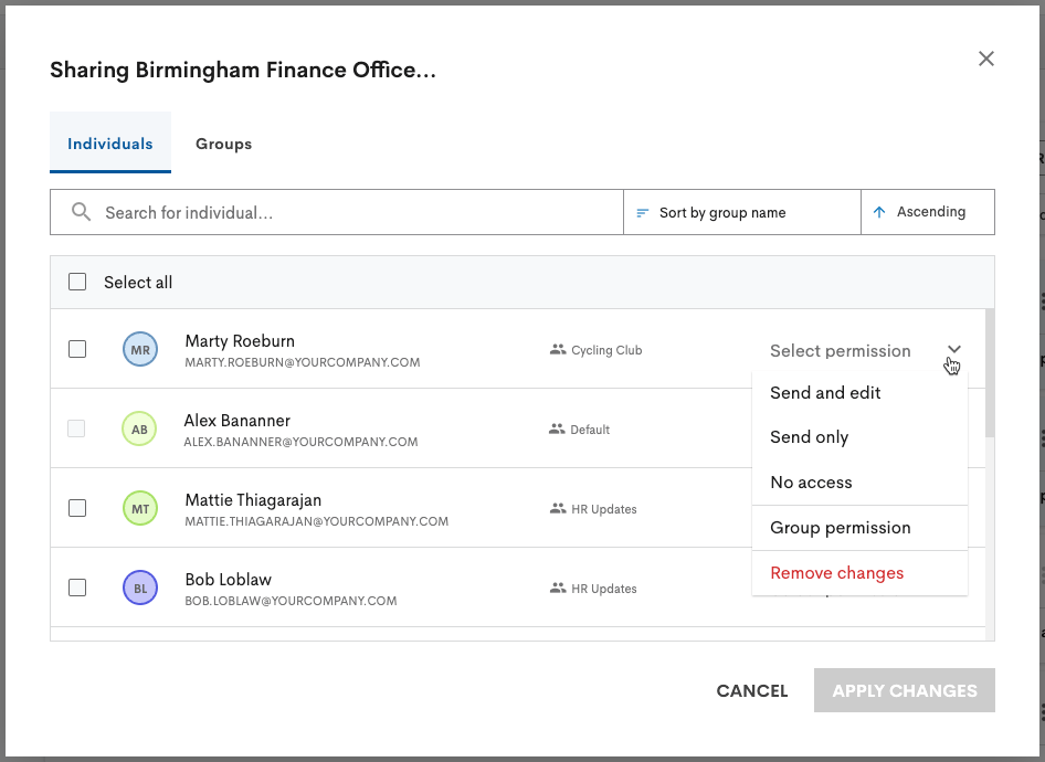 Managing Permissions for Your Employee Email Distribution Lists
