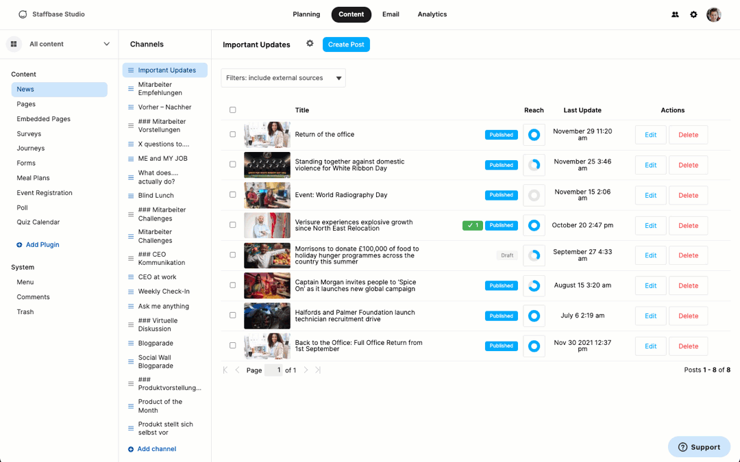 Exporting All Employee Email Stats for All Time Staffbase Support Portal